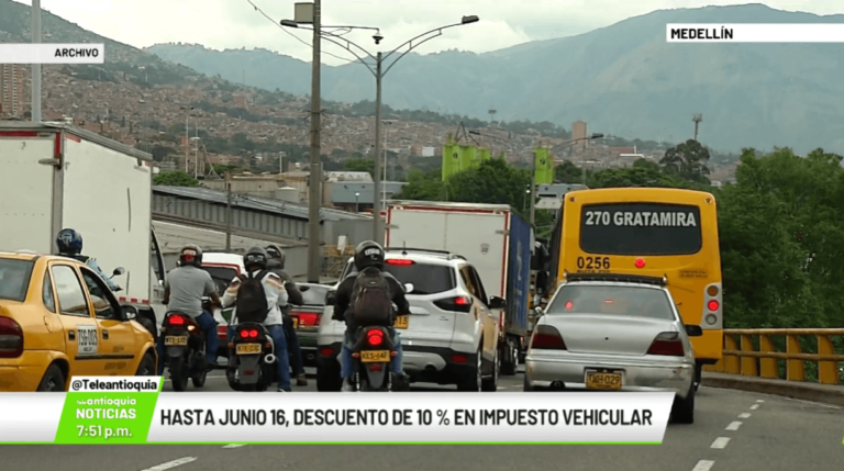 Hasta junio 16, descuento de 10 % en impuesto vehicular ...