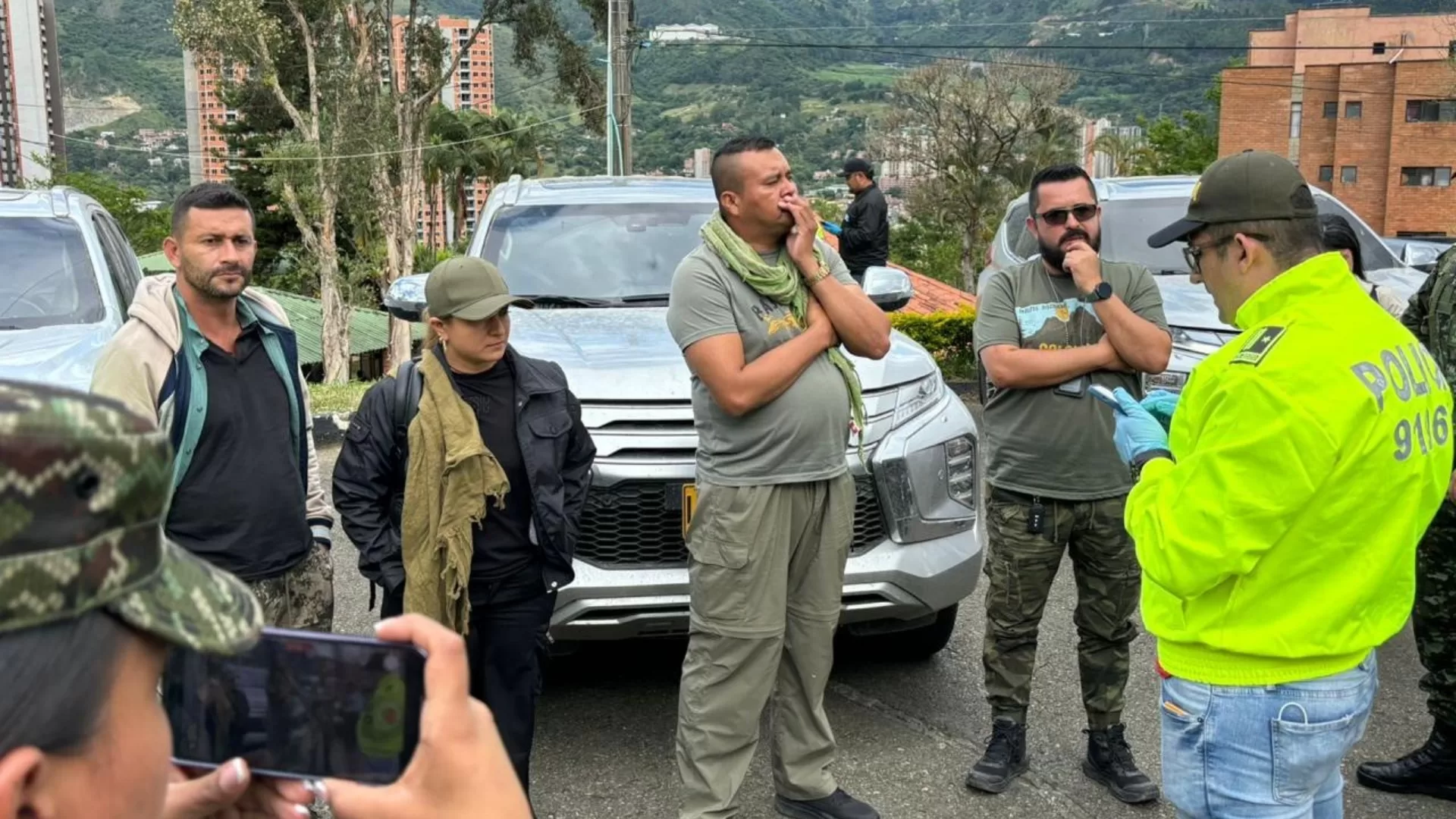 Solo cuatro disidentes de las FARC que iban en los carros de la UNP fueron detenidos