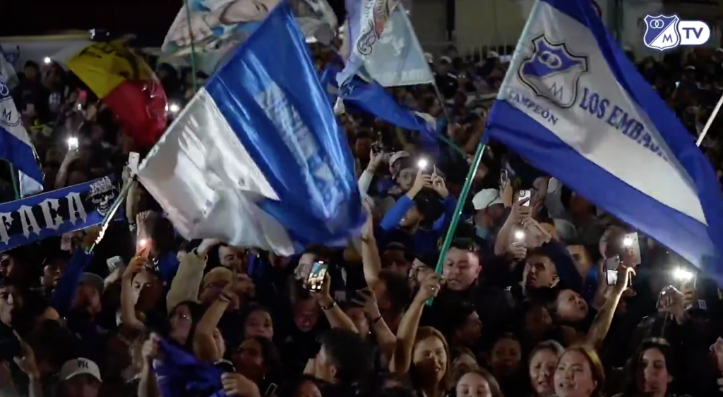 Trumpet and cymbals for Falcao: This is how the Millonarios fans received him