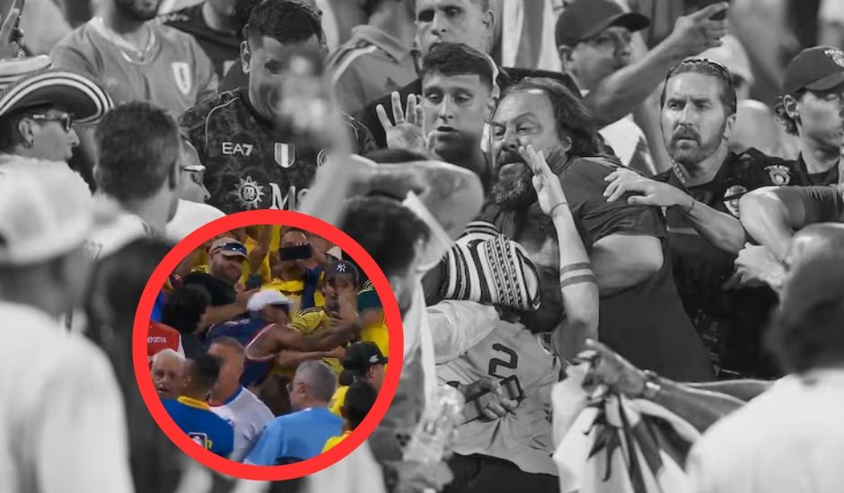 ¿Uruguayos o Colombianos? Video revela quién originó las peleas en  la semifinal