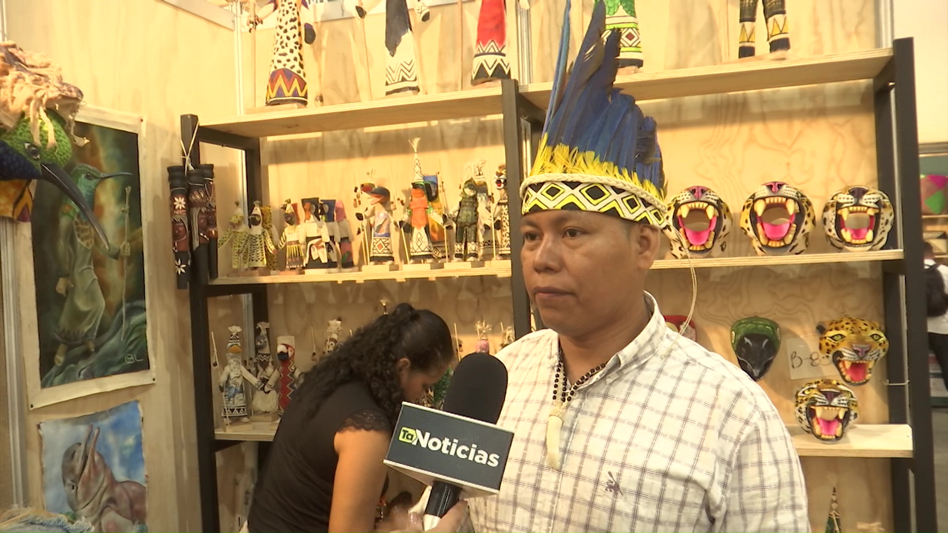 Artesanías que resaltan la etnia ticuna