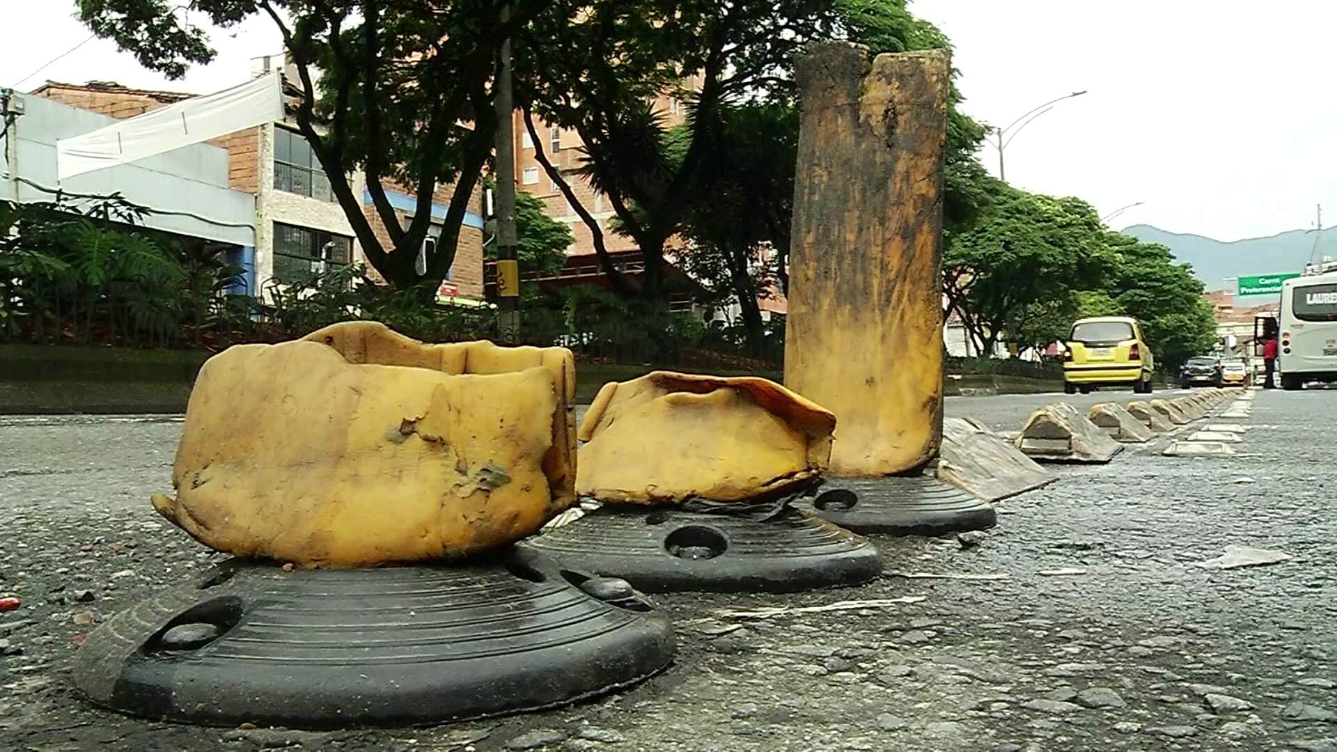 Comienza retiro de estoperoles de las calles