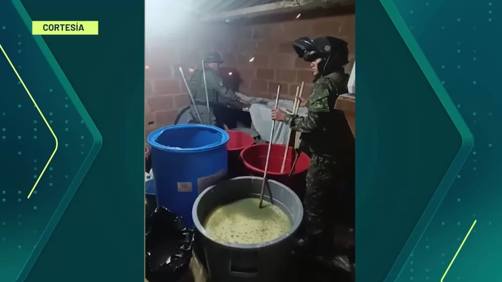 Destruyeron laboratorio de cocaína en Marinilla 