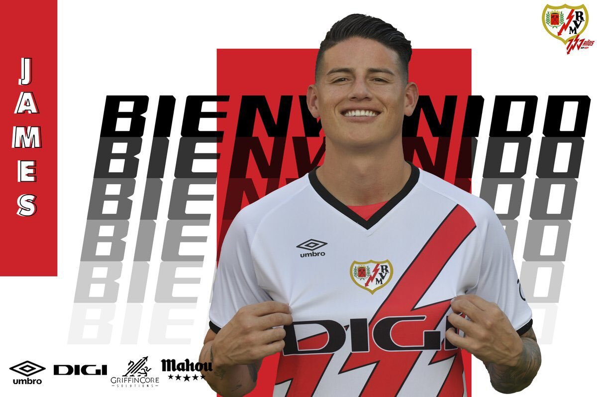 James Rodríguez vuelve a Europa: El colombiano es anunciado por el Rayo Vallecano