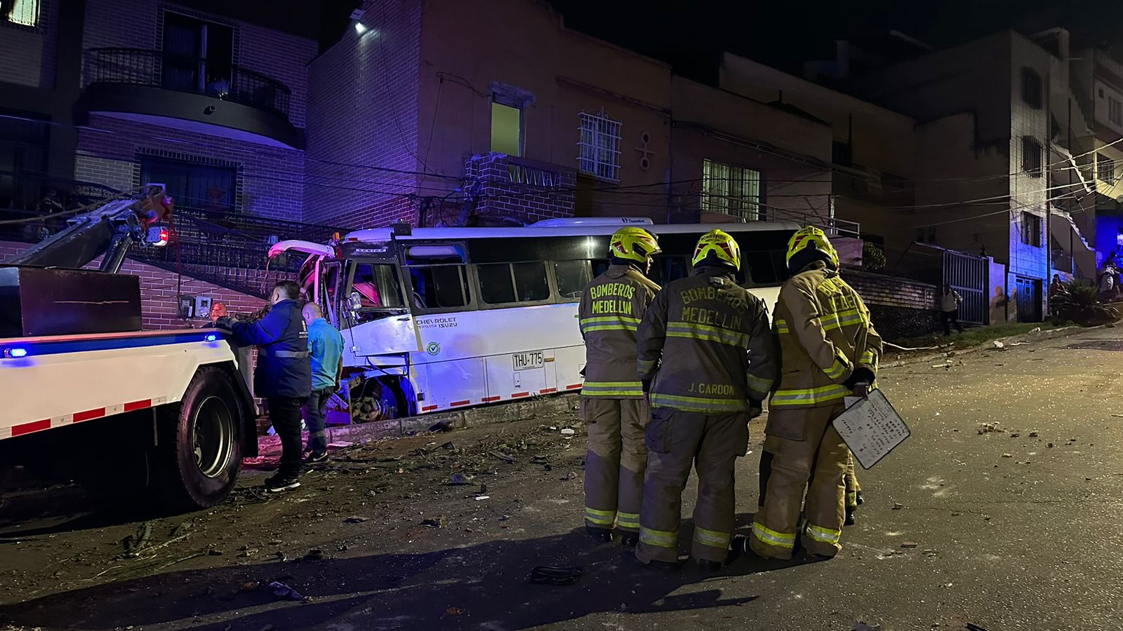 Un niño de dos años fue una de las víctimas que dejó el accidente de tránsito en Medellín