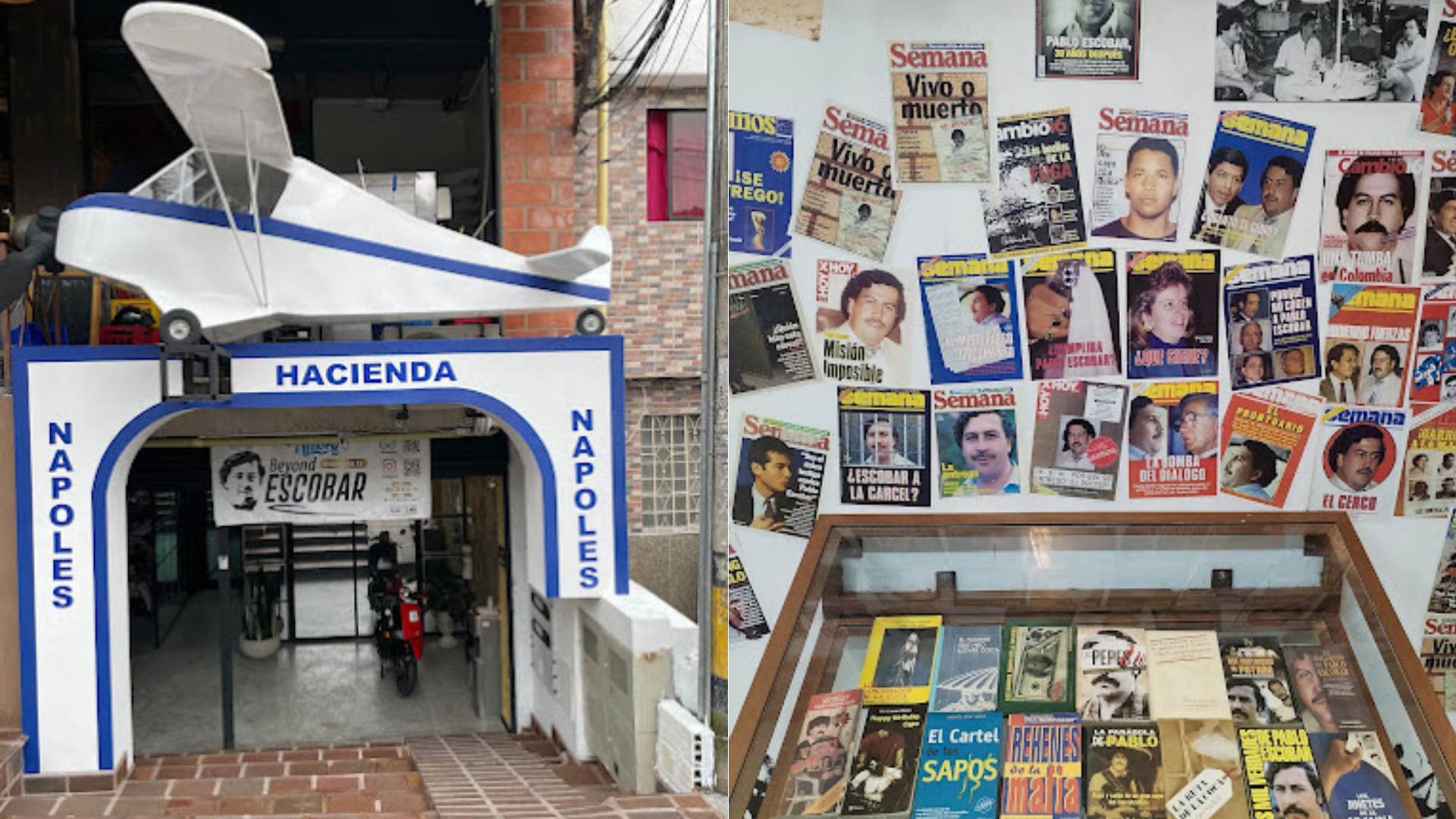 El museo que hace apología al capo del narcotráfico está ubicado en la comuna 13. Fotos: Beyond Escobar / México En la piel.