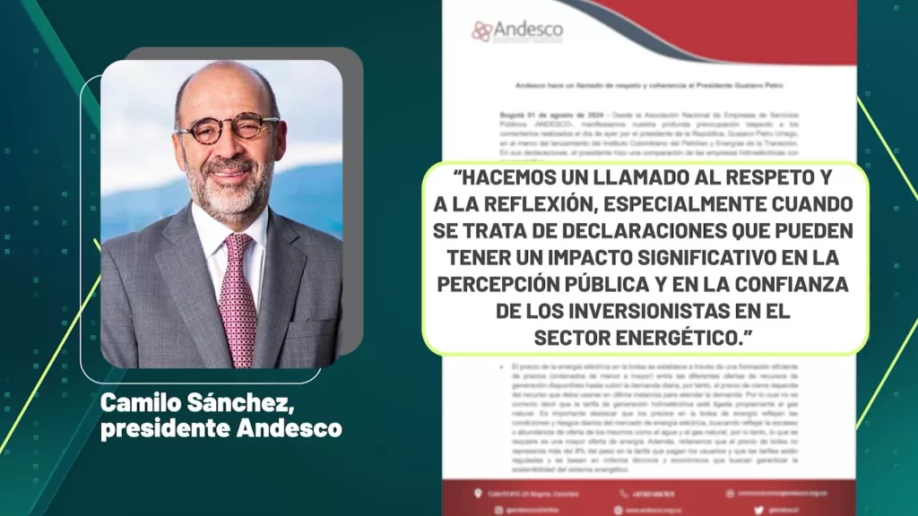 Tras declaraciones del presidente Petro, sector eléctrico pide respeto