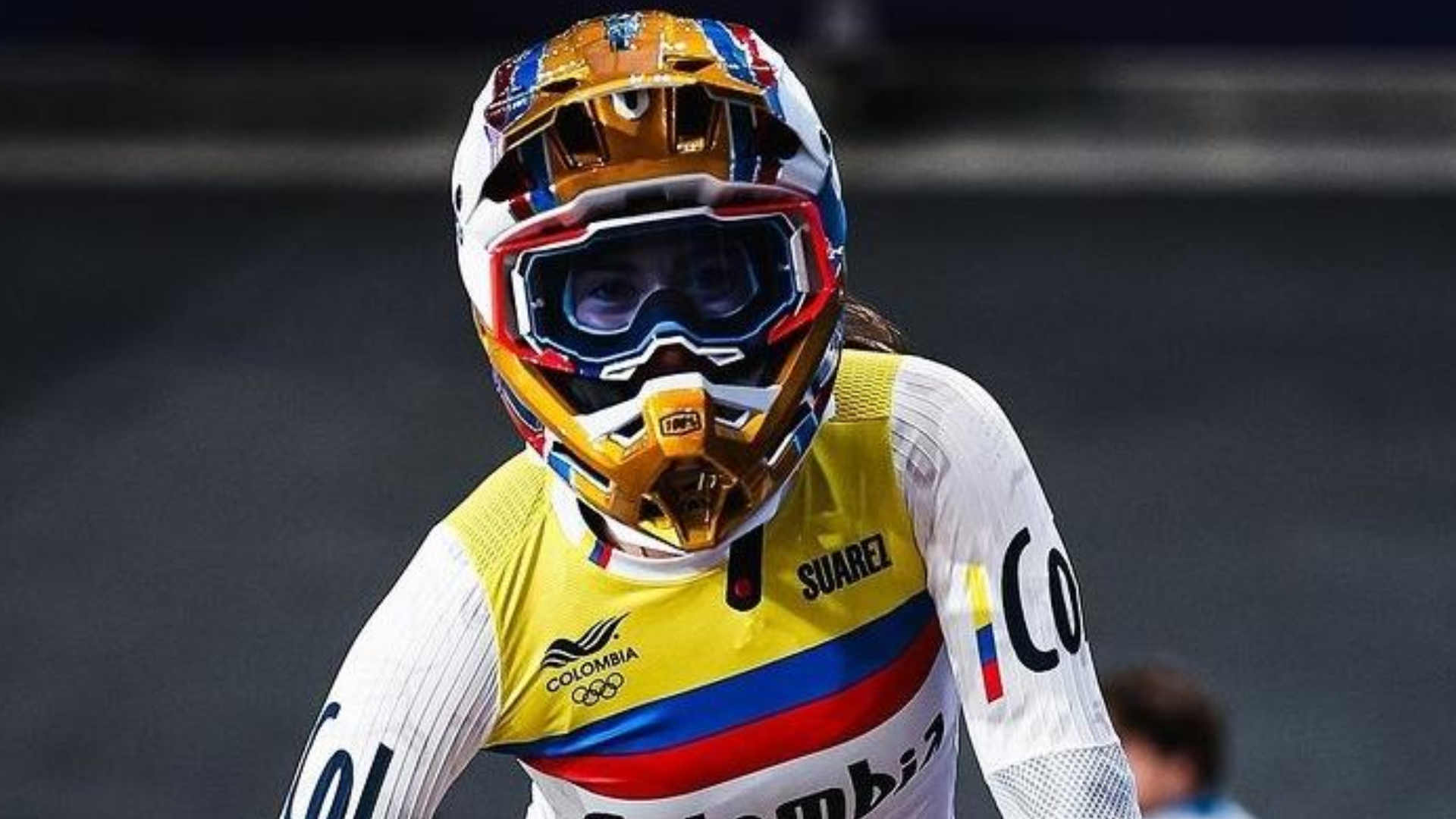 Mariana Pajón, 32 años. Junto a Gabriela Bolle, es una de las mujeres que representan al país en el BMX de París 2024. En la selección también están Carlos Ramírez, Diegos Arboleda y Mateo Carmona. cortesía foto: @swpix_cycling