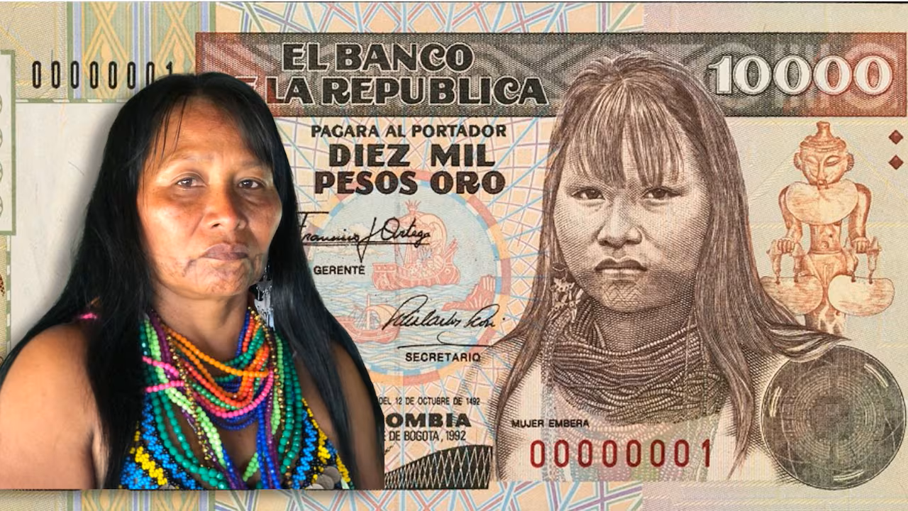 Polémica: ¿Es ella la mujer embera que aparece en antiguo billete de $10.000?