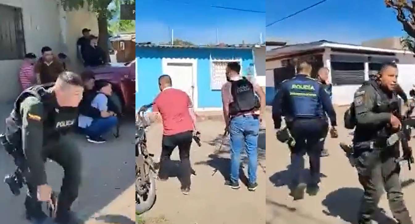 En video: Impresionante balacera entre Policía de Cúcuta y grupo armado en zona fronteriza