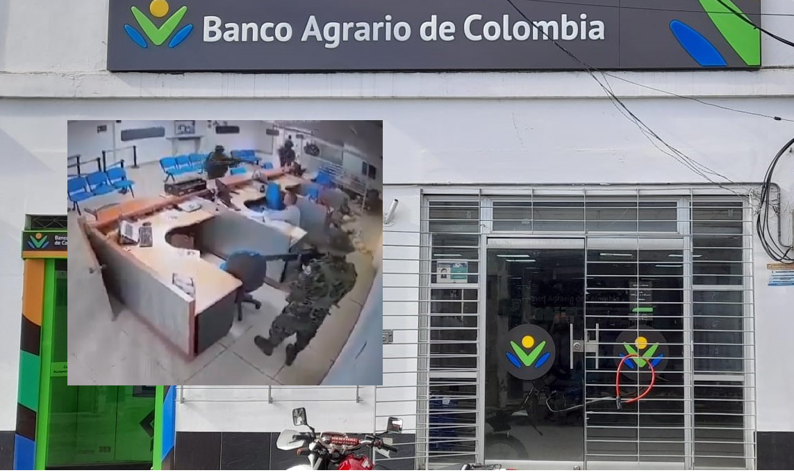 Video: Así fue el asalto de disidentes de las Farc a Banco Agrario de Corinto (Cauca)