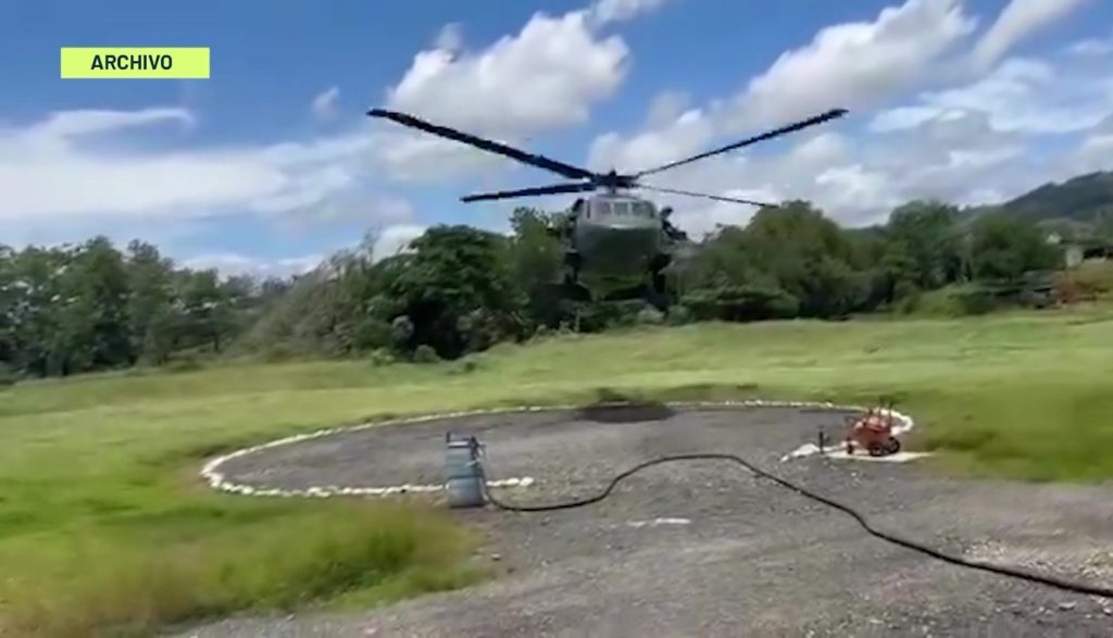 Helicóptero Black Hawk atacado en Anorí 24 policías salvan la vida