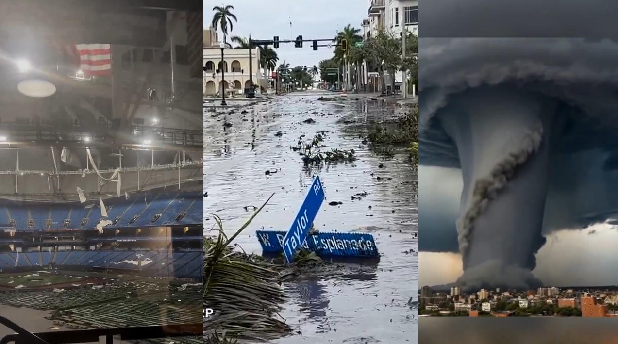 En videos e imágenes, así fue la devastación que dejó el huracán Milton en Florida