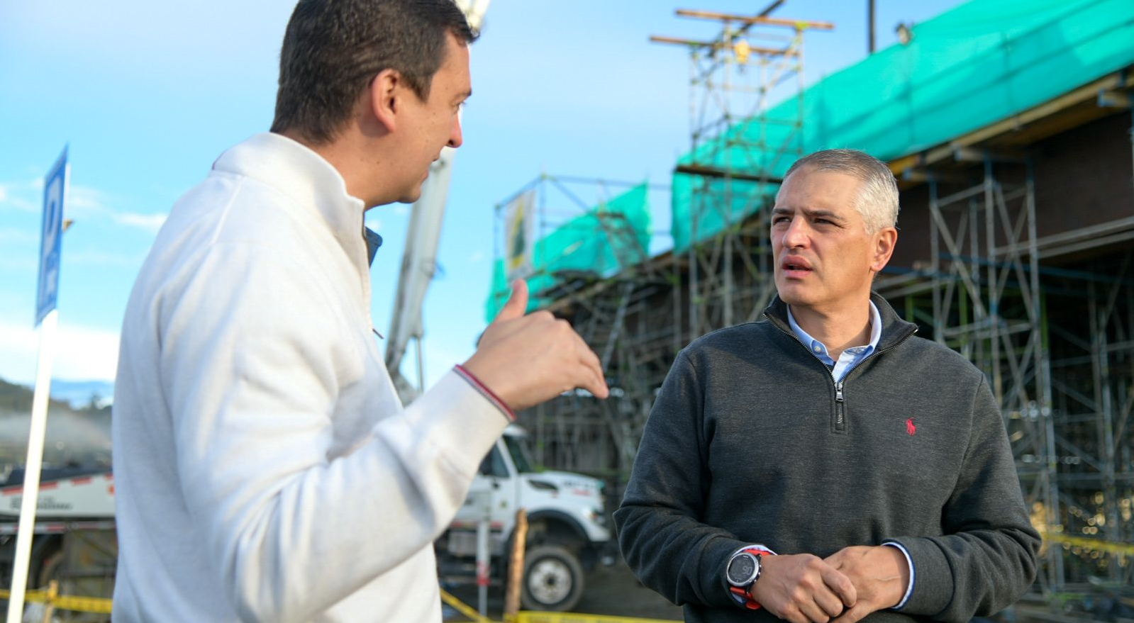 Intercambio vial aeropuerto José María Córdova avance 40 % visita Andrés Lulián Rendón