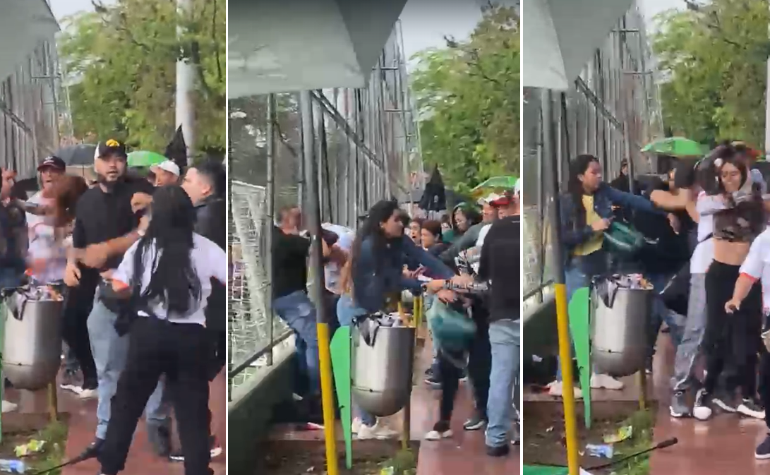 Pelea de padres de familia en partido de fútbol infantil