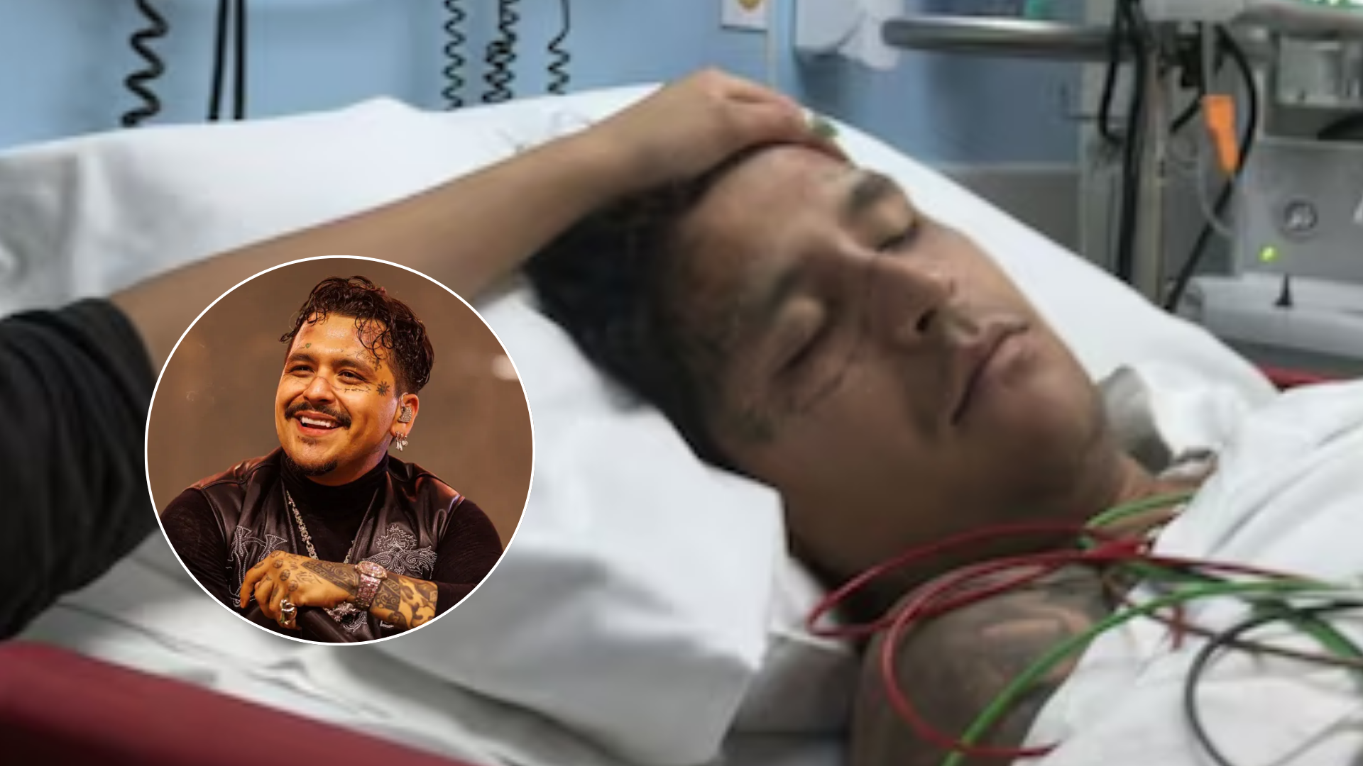 Christian Nodal está hospitalizado