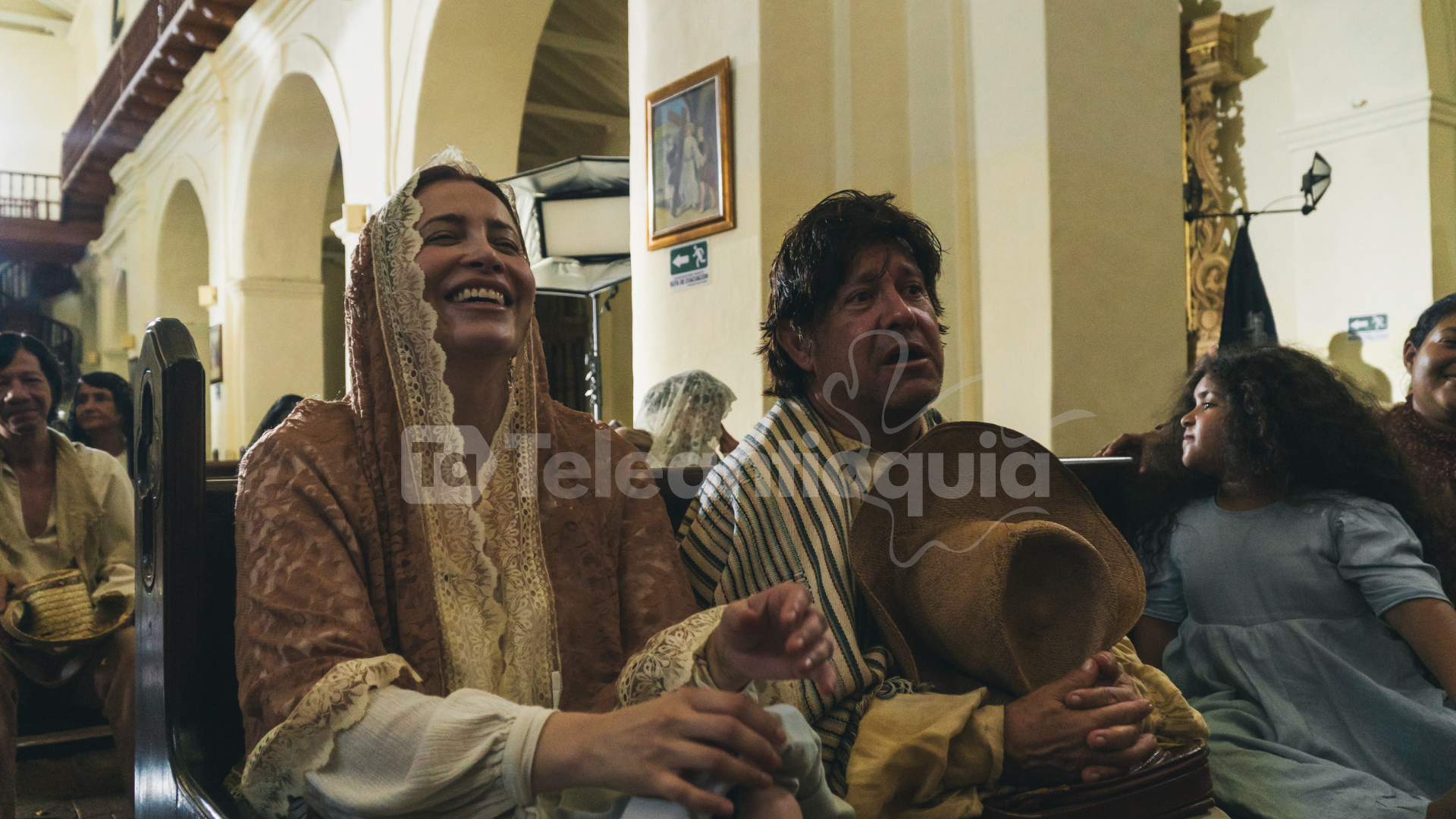 Catherine Mira y Crisanto Vargas. Foto: Teleantioquia