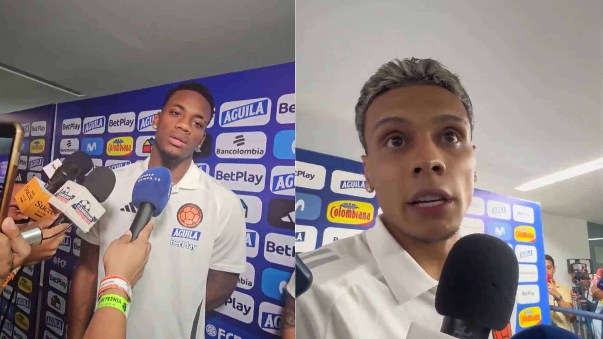 Videos: Jugadores de la Selección Colombia disgustados con periodistas