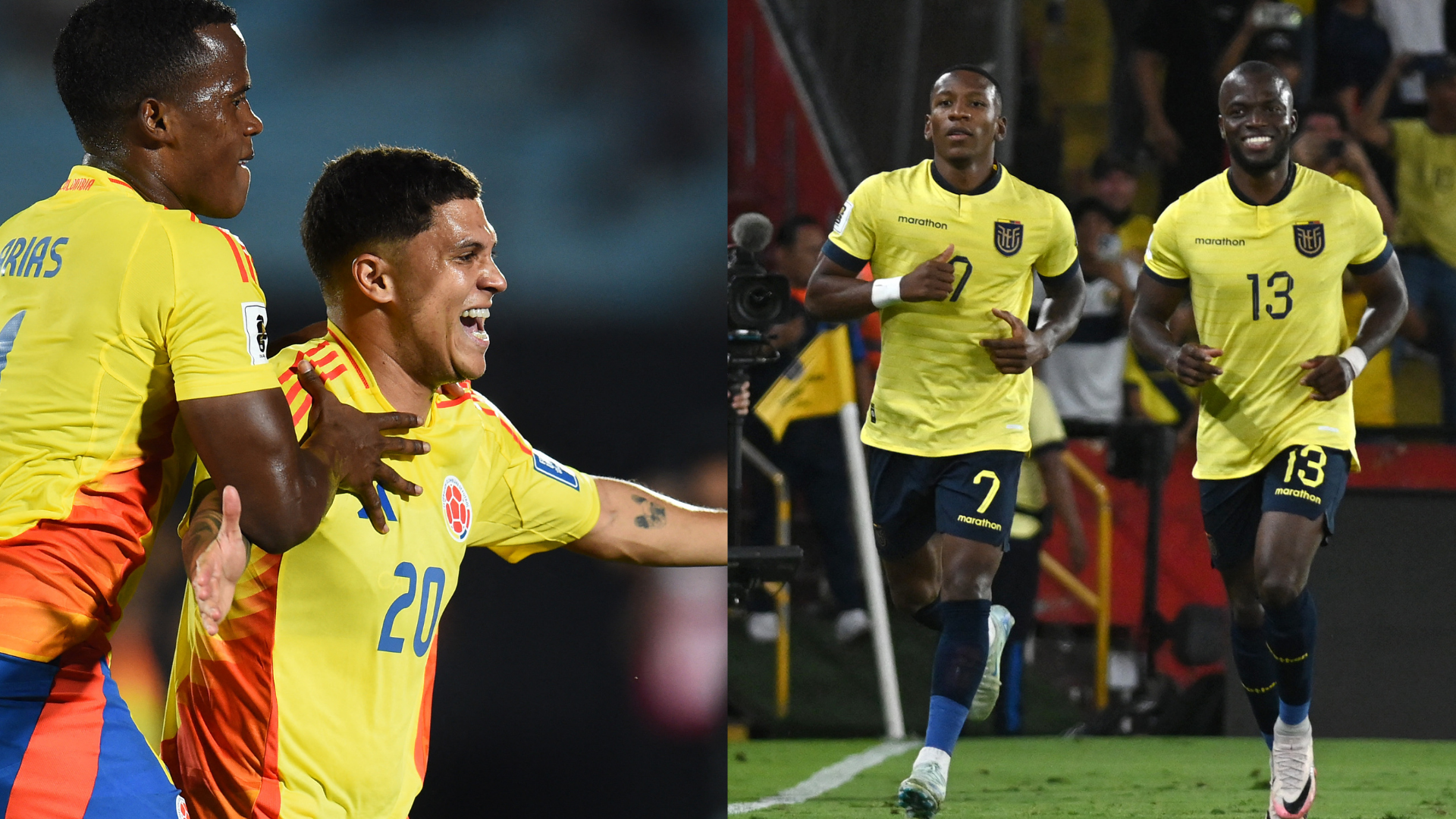 Colombia y Ecuador han jugado 34 partidos entre Copa América y Eliminatorias. 18 partidos fueron para ‘La Tricolor’, 9 para el rival y 7 terminaron en empate. Cortesía foto: @CONMEBOL.