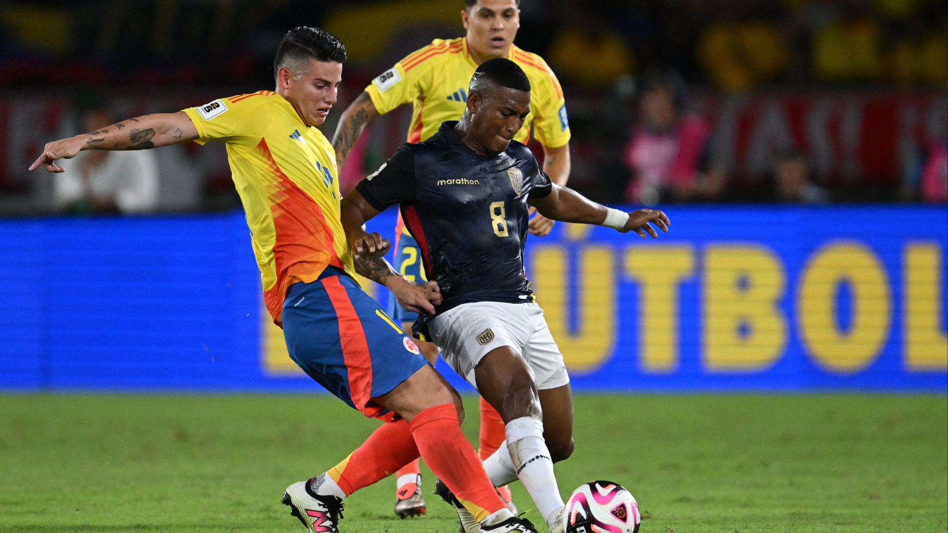 Colombia no sumó en la doble fecha de Eliminatorias Sudamericanas y su clasificación al Mundial de 2026 quedó aplazada. Foto: @CONMEBOL