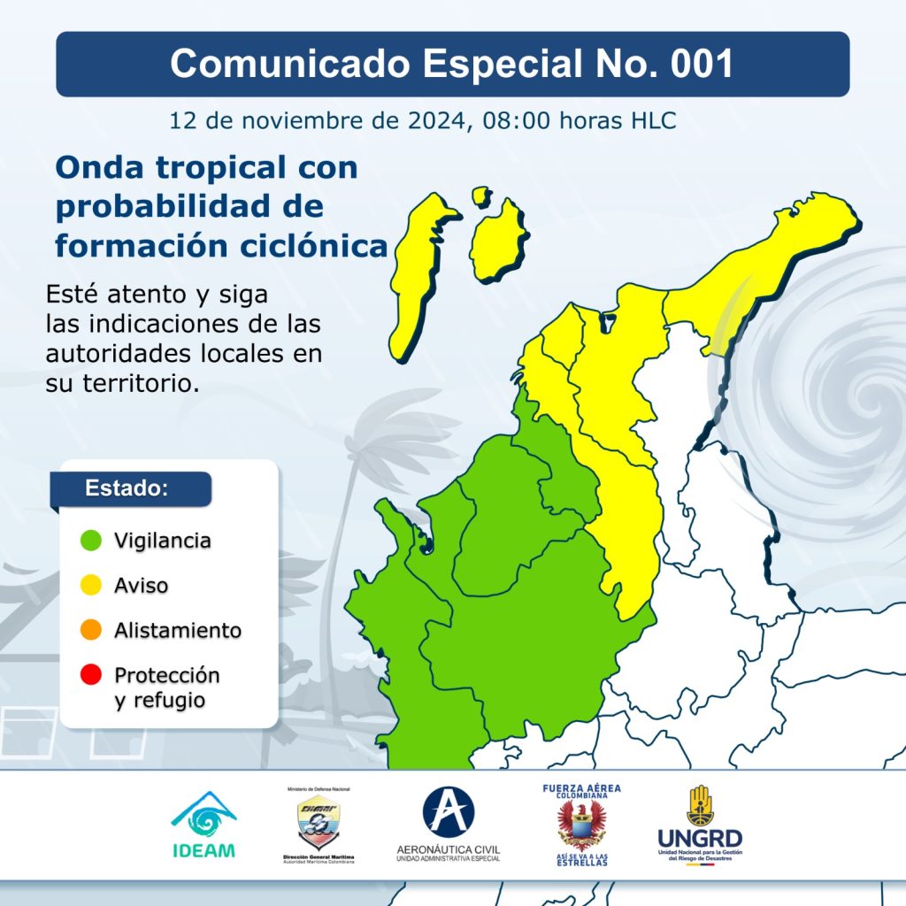 Nueva alerta de tormenta en Colombia afectaría a Antioquia