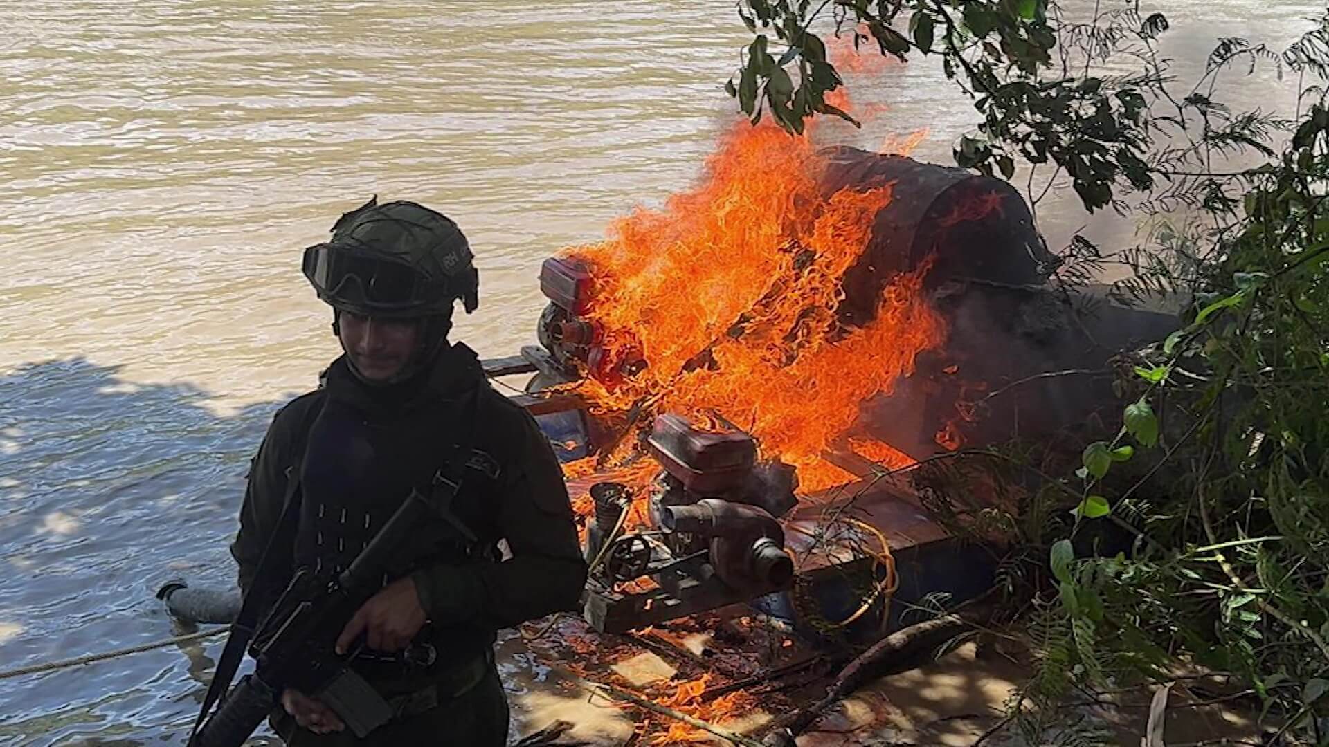 Golpe a la minería ilegal en el Suroeste antioqueño: 61 elementos incautados