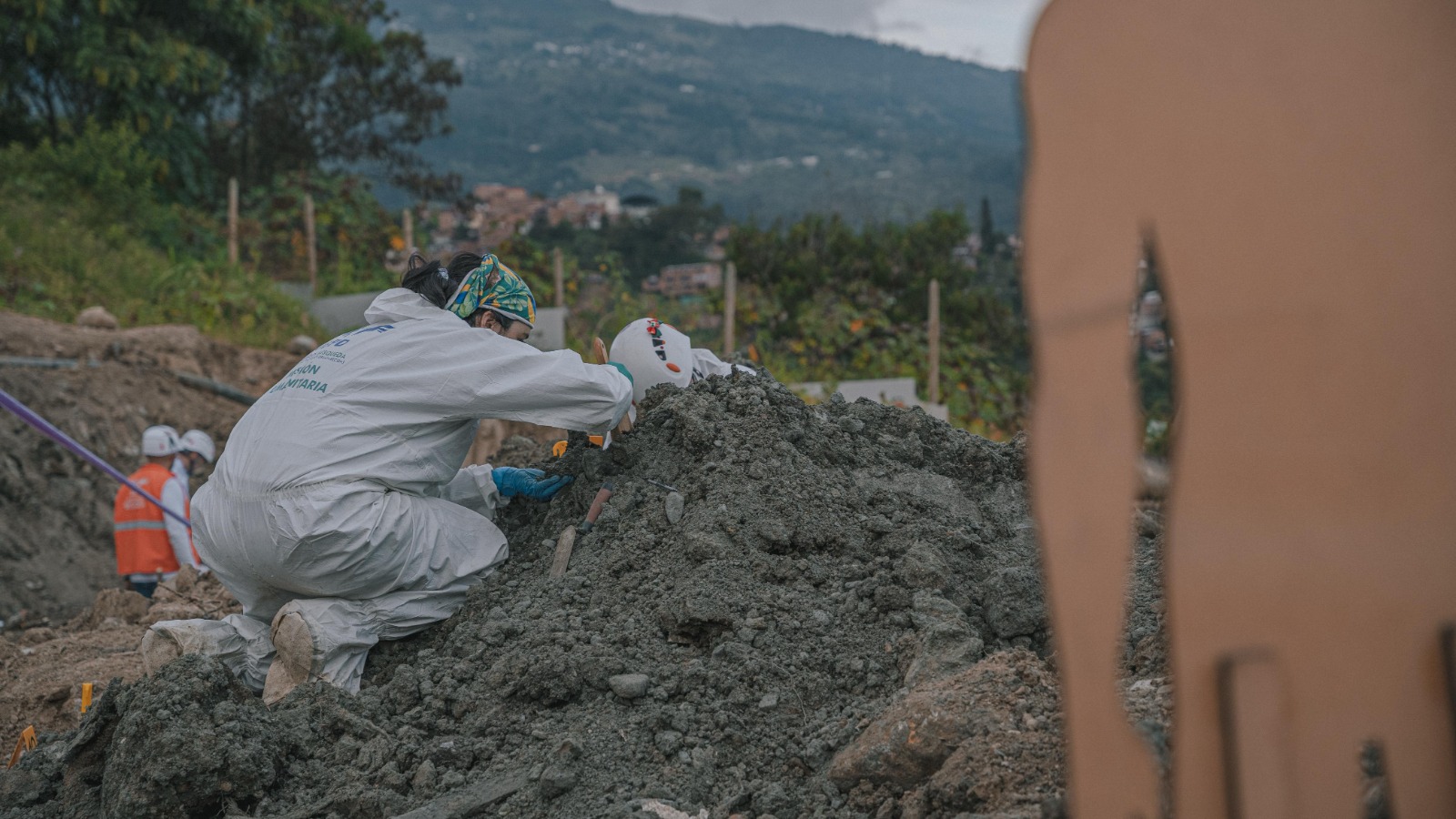 Labor de excavación en La Escombrera.