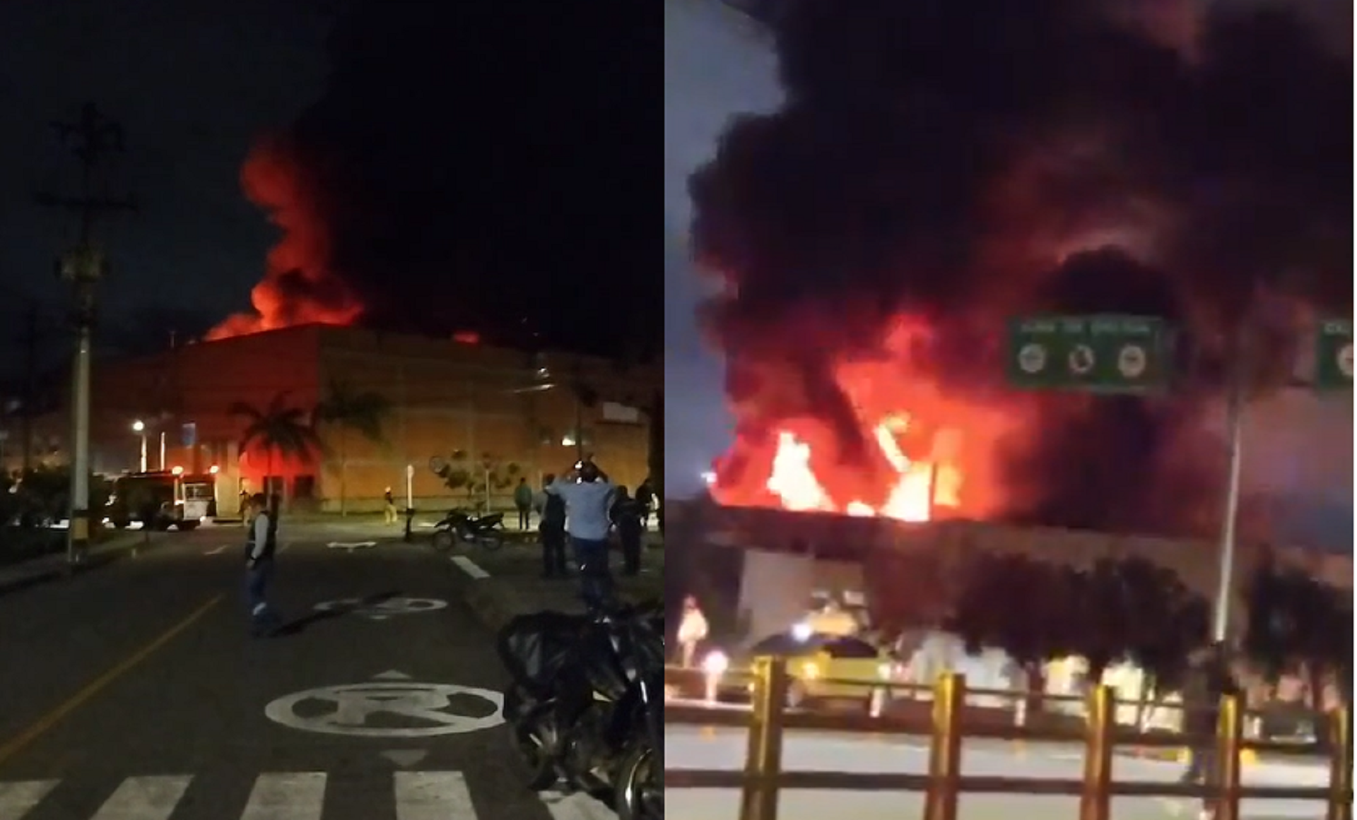 Fire Engulfs Warehouse in Rionegro Free Zone