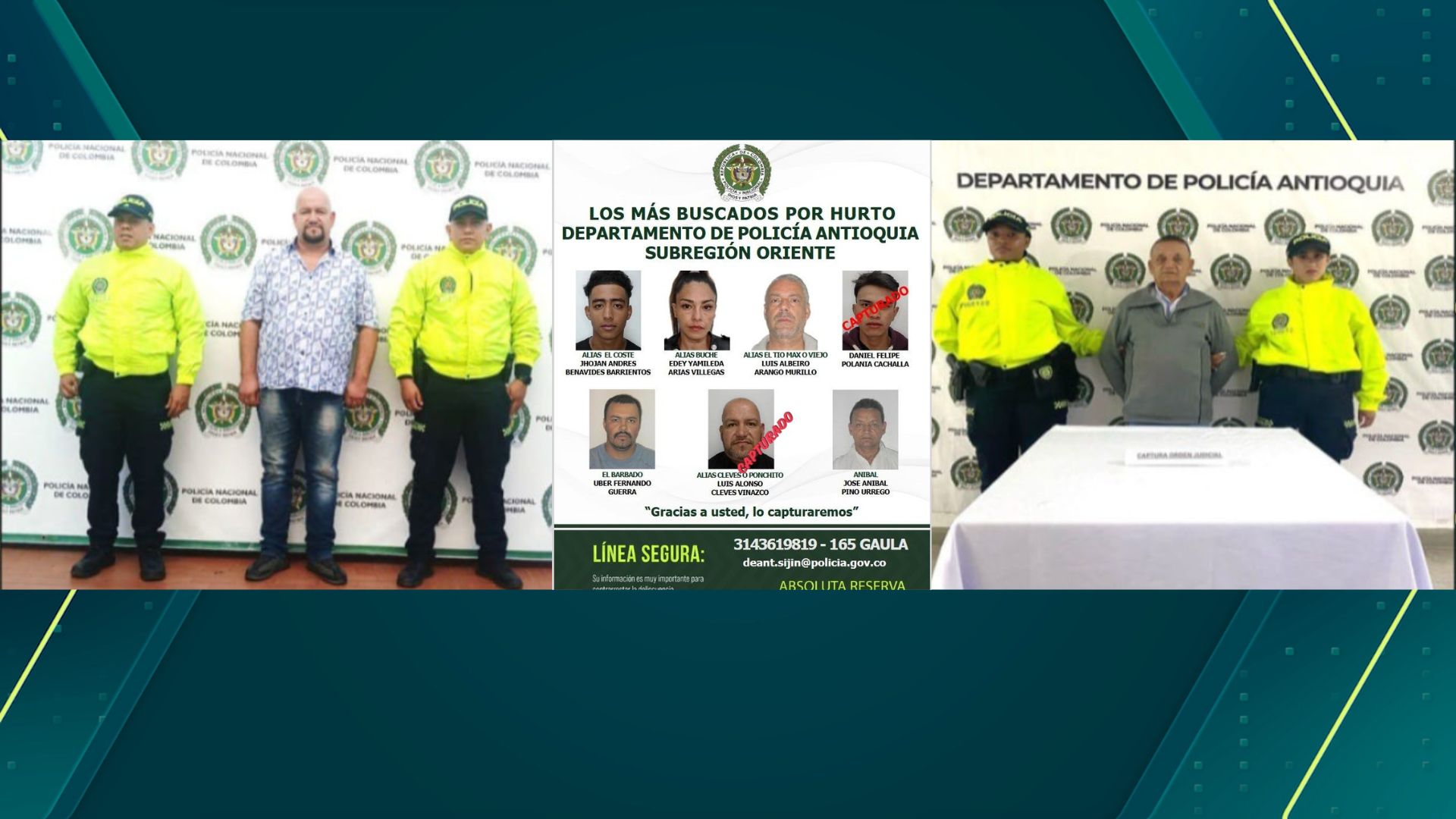 Capturan a dos de los siete más buscados por hurto en el Oriente antioqueño