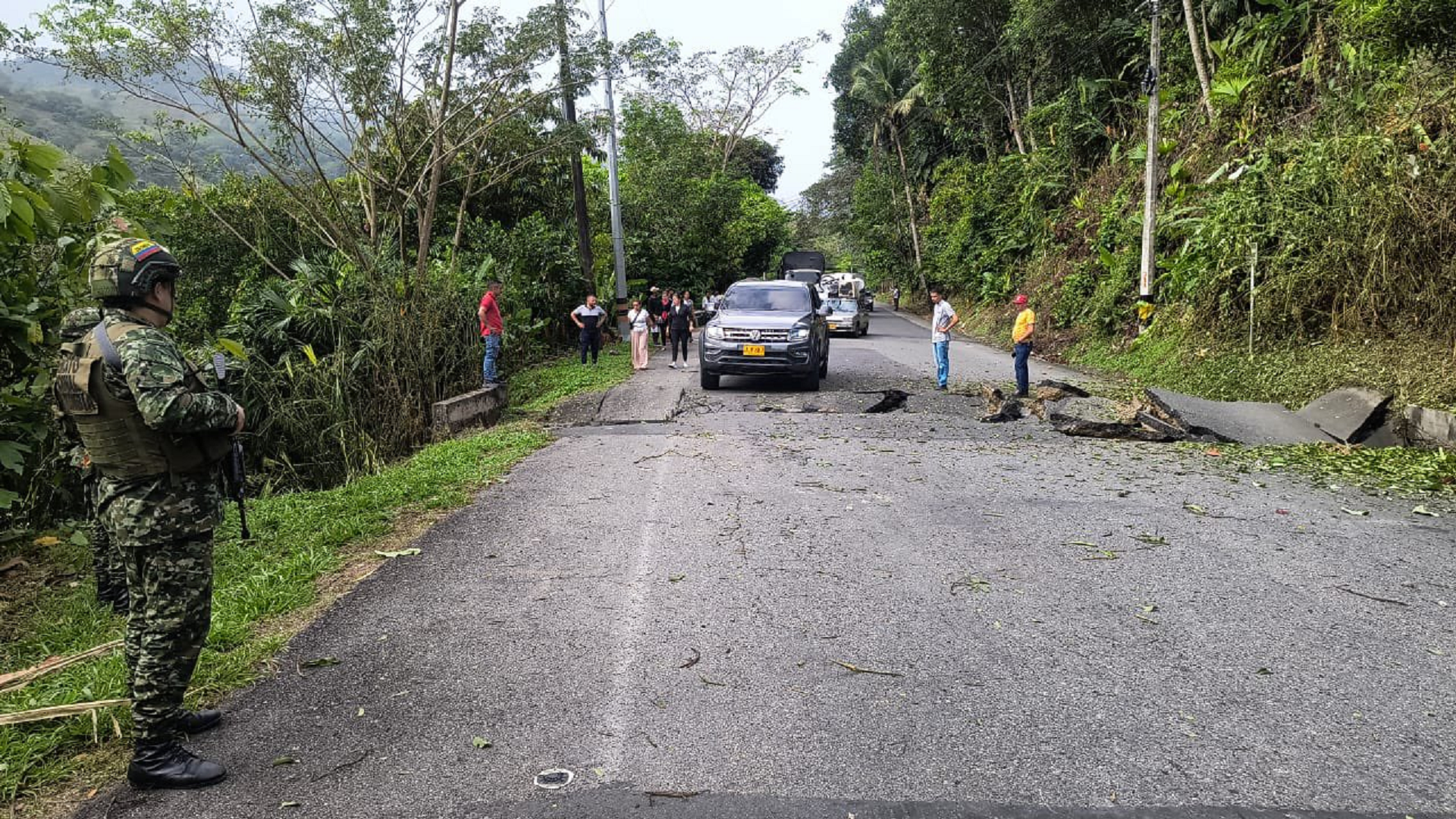 Atentado del Eln en vía Medellín La Costa iba dirigido contra el Ejército, Se salvaron por minutos