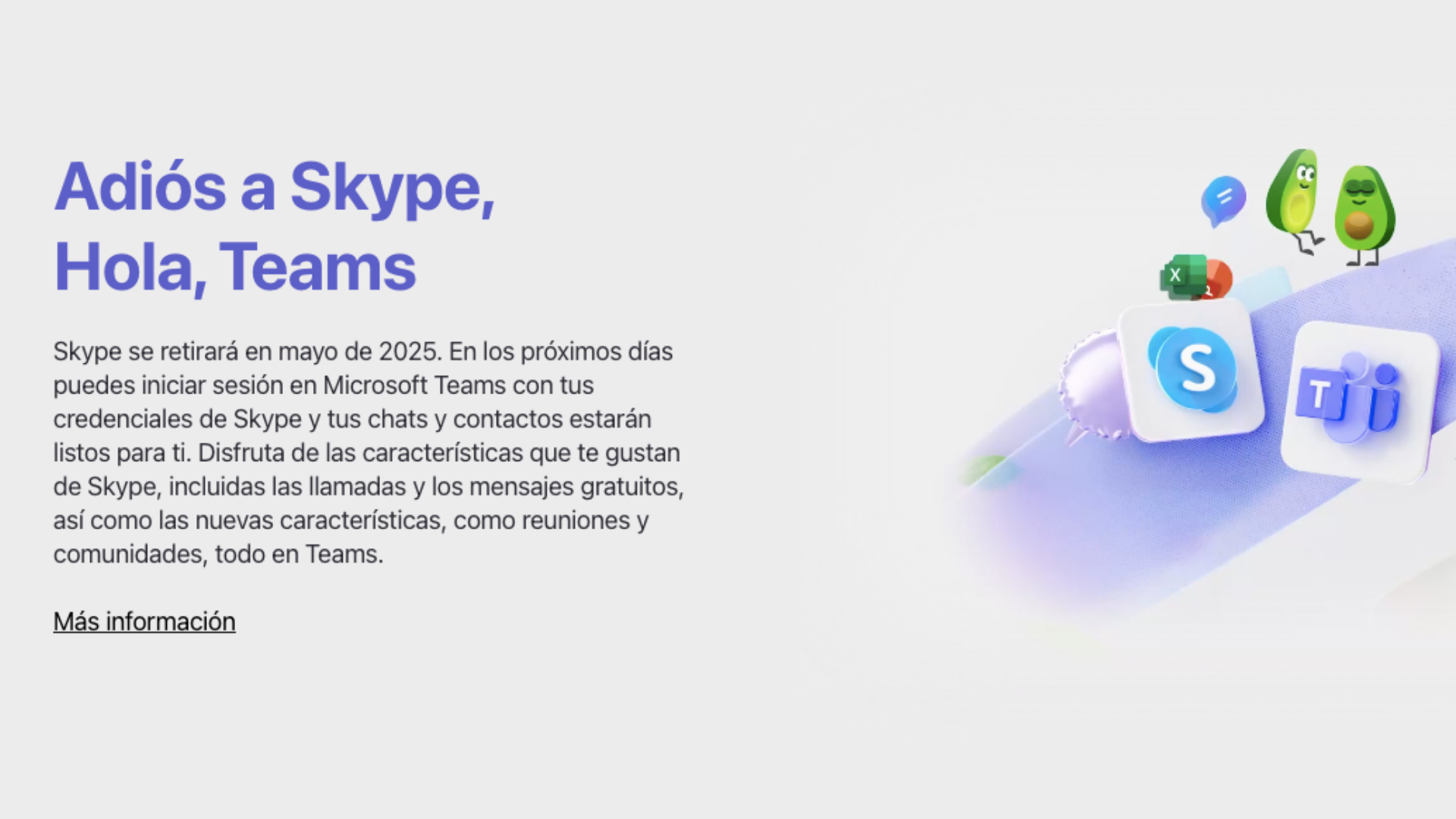 Skype cerrará en mayo de 2025