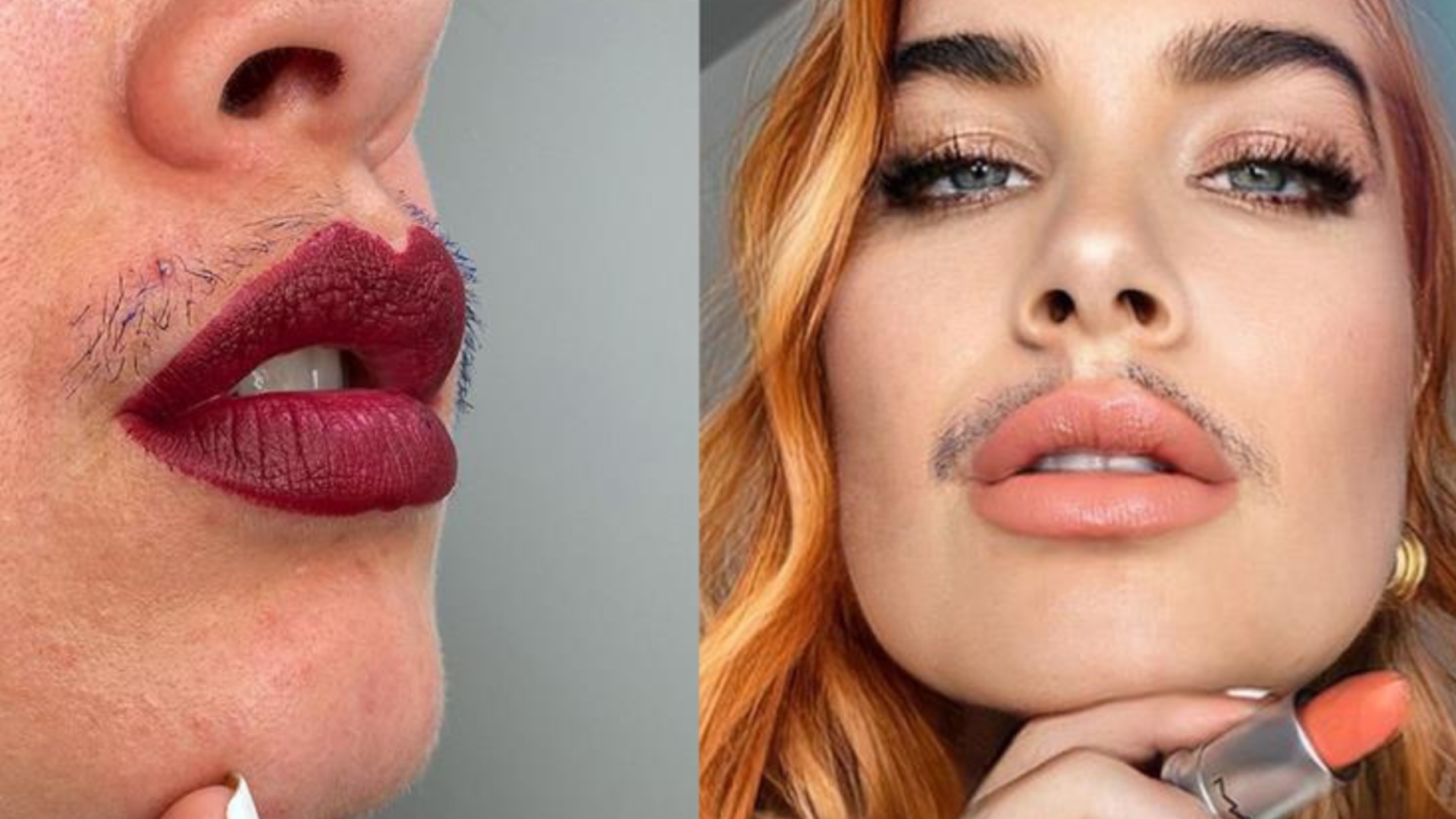 El bigote femenino desafía estándares de belleza y vuelve como tendencia, gracias a influencers que muestran su vello natural.