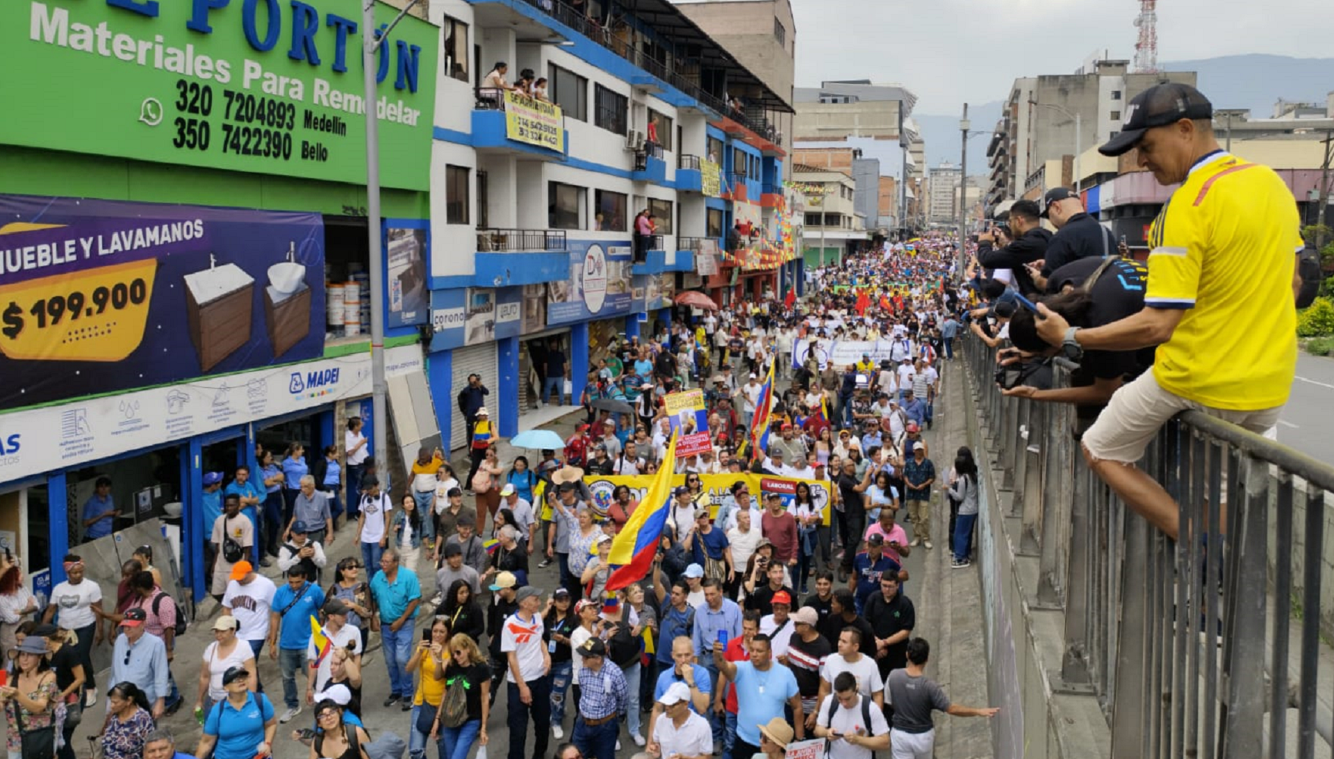 Evite estas vías si se va a movilizar: así avanzan las marchas en Medellín a favor de las reformas del Gobierno