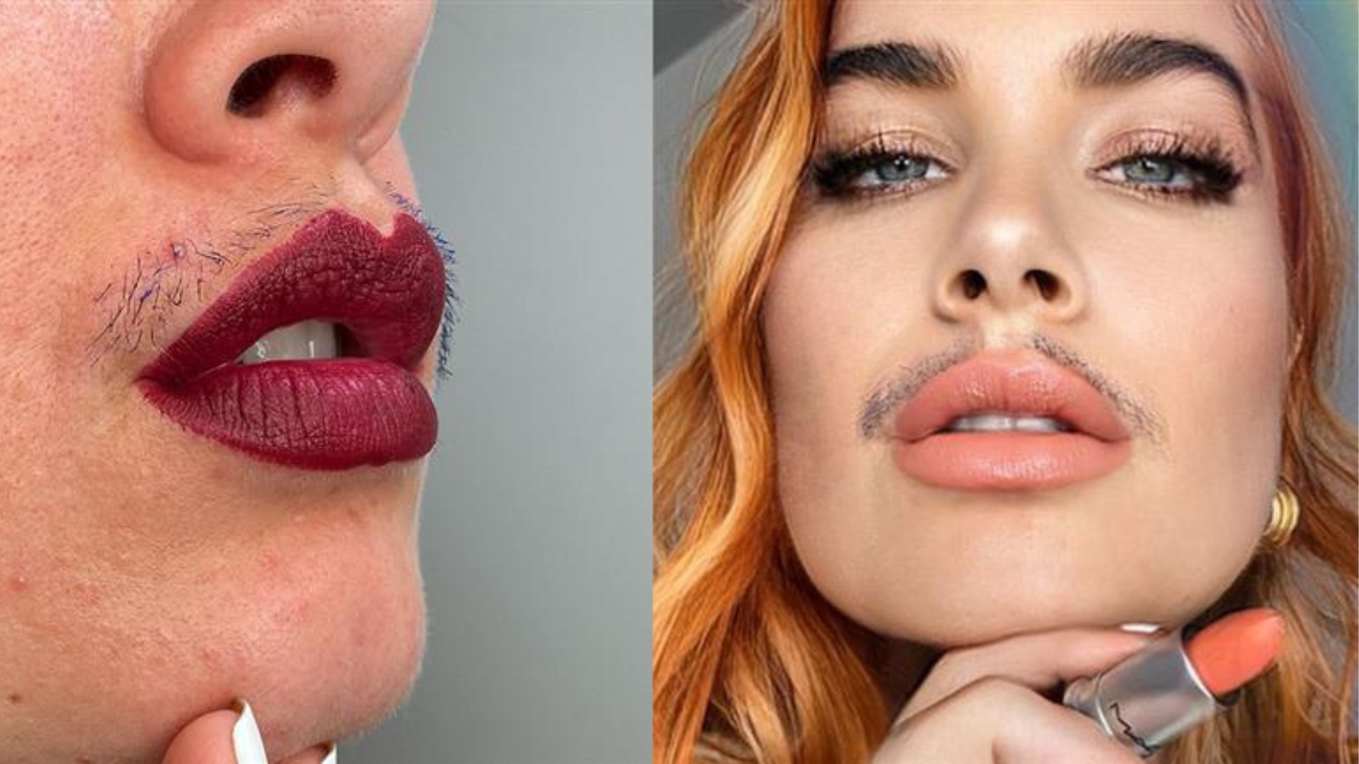 El bigote femenino desafía estándares de belleza y vuelve como tendencia, gracias a influencers que muestran su vello natural.